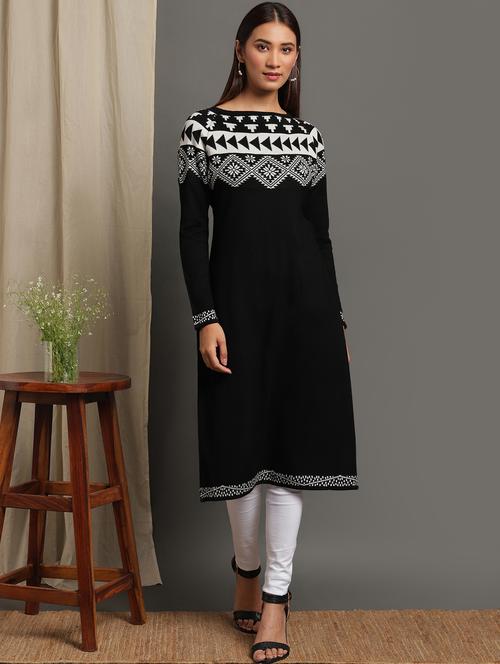 printed straight kurta - 17440650 - Very Small Image - 1