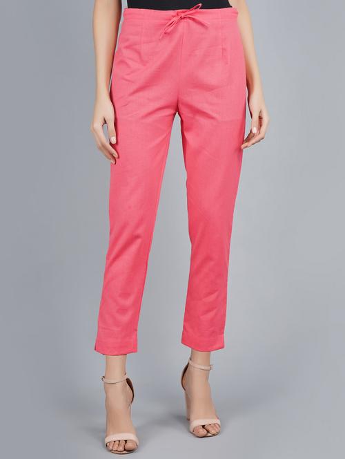drawstring waist flat front trouser  - 17440987 - Very Small Image - 1