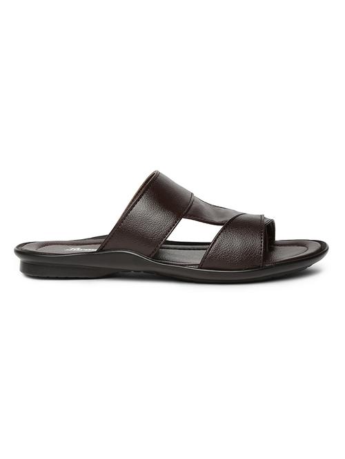brown synthetic & mesh slip on sandals - 17442266 - Very Small Image - 1