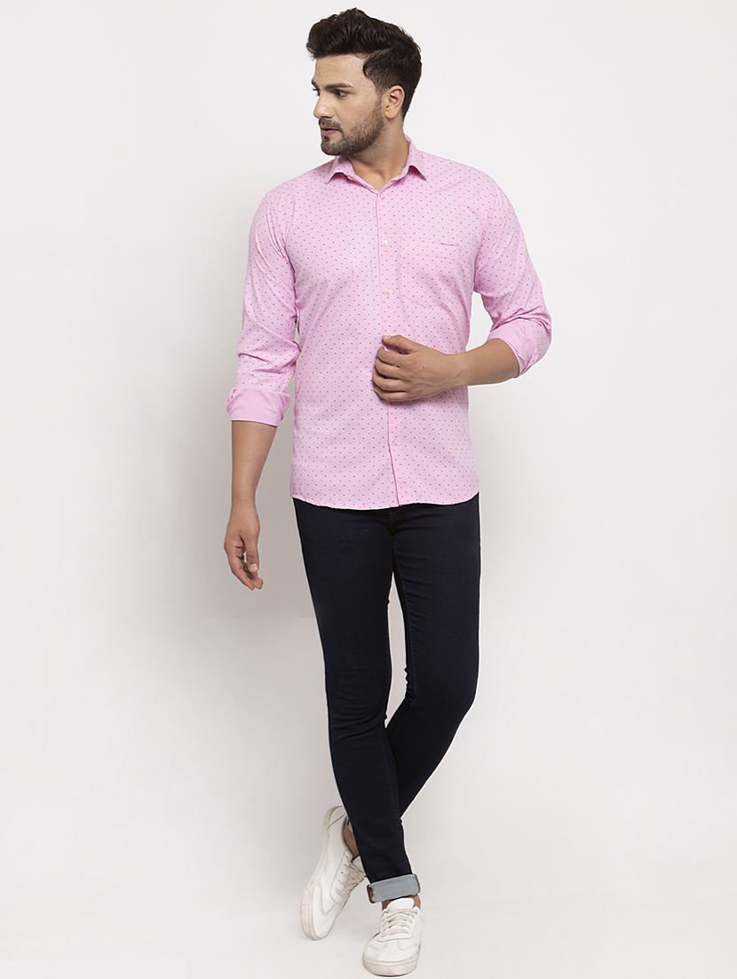 pink printed casual shirt - 17442586 - Zoom Image - 3