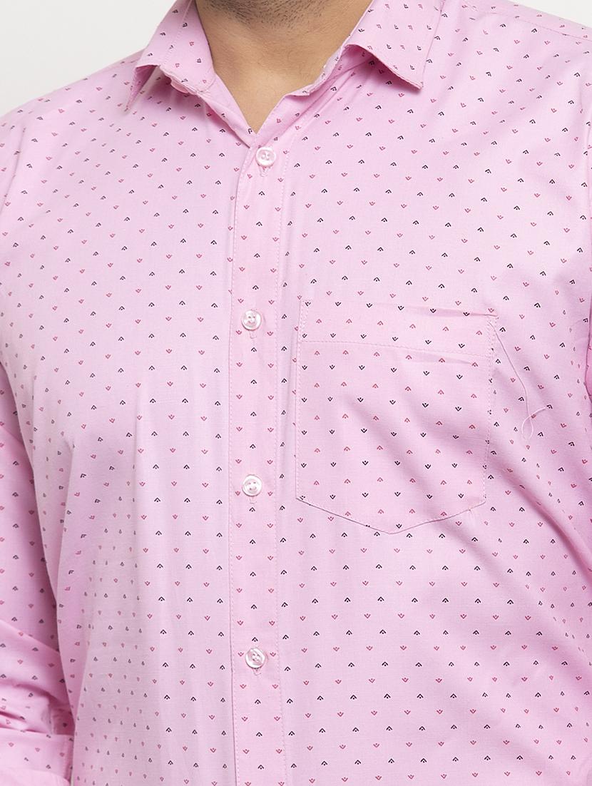 pink printed casual shirt - 17442586 - Standard Image - 4