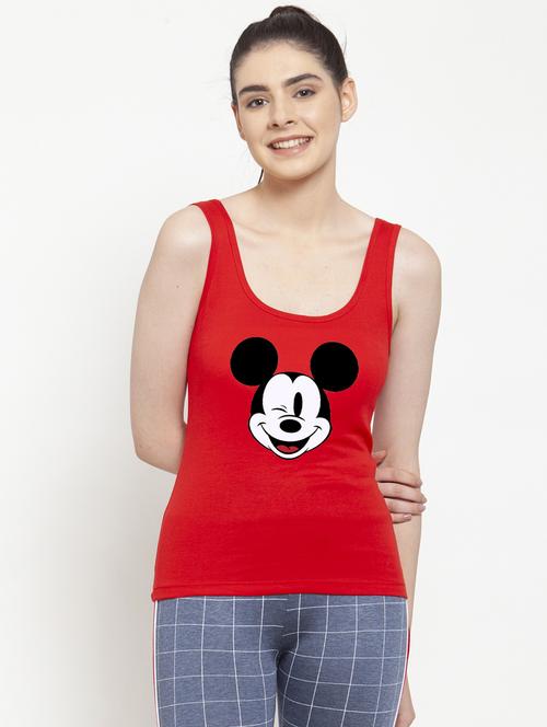 scoop neck quirky tank top  - 17443510 - Very Small Image - 1