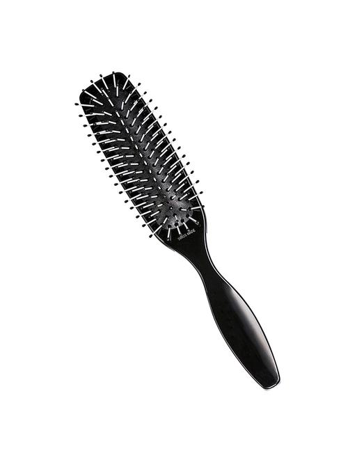 trisa from switerlzand with rubber cushion brush, soft  bristles, promotes hair loss, relieve blood circulation,(black) - 17444341 - Very Small Image - 1