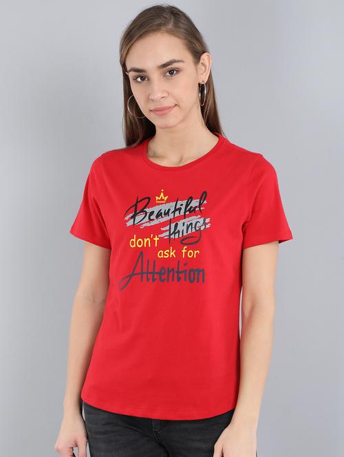 round neck typographic tee  - 17444639 - Very Small Image - 1