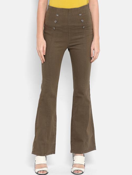 high rise denim trouser - 17445333 - Very Small Image - 1