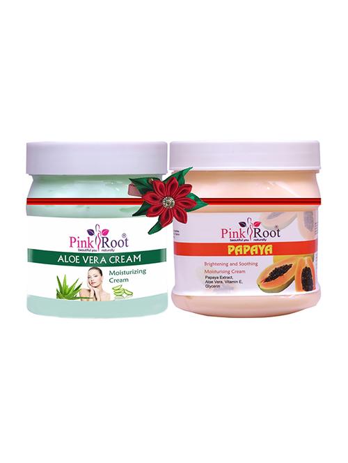 pink root aloe vera cream 500gm with neem cream 500gm - 17445463 - Very Small Image - 1
