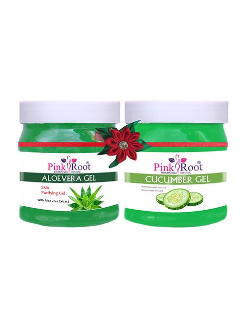pink root aloe vera gel 500gm with cucumber cream 500gm - 17445477 - Very Small Image - 1