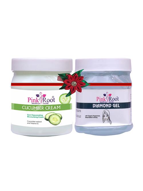 pink root cucumber cream 500gm with diamond cream 500gm - 17445575 - Very Small Image - 1