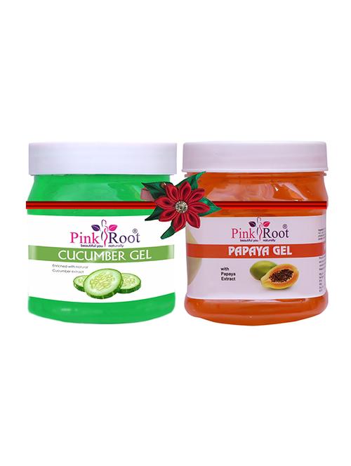 pink root cucumber gel 500gm with papaya cream 500gm - 17445626 - Very Small Image - 1