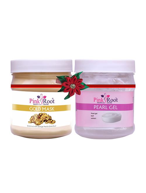 pink root gold mask 500gm with pearl cream 500gm - 17445775 - Very Small Image - 1