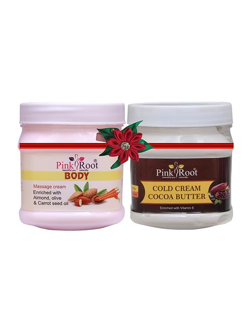 pink root body massage cream 500gm with charcoal mask 500gm - 17445820 - Very Small Image - 1