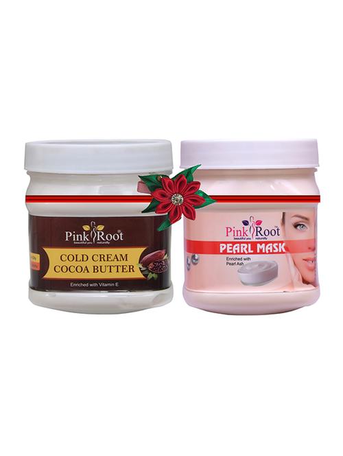 pink root cocoa butter cold cream 500gm with pearl gel 500gm - 17445961 - Very Small Image - 1