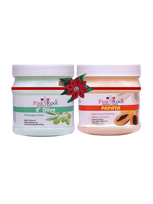 pink root d olive cream 500gm with neem cream 500gm - 17446009 - Very Small Image - 1