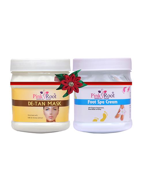 pink root de-tan mask 500gm with diamond mask 500gm - 17446049 - Very Small Image - 1