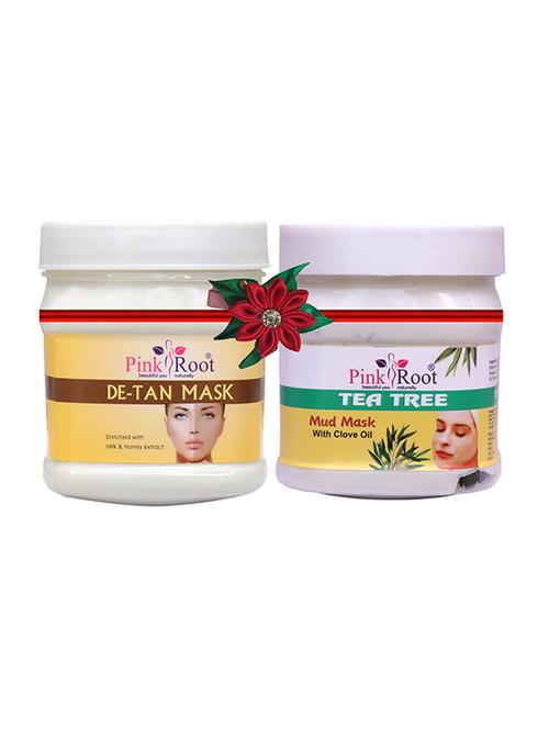 pink root de-tan mask 500gm with snake oil hair mask 500gm - 17446066 - Very Small Image - 1