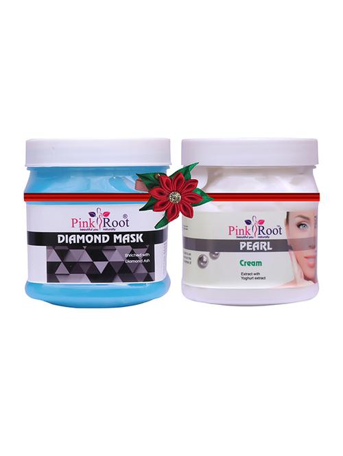 pink root diamond mask 500gm with papaya mask 500gm - 17446127 - Very Small Image - 1