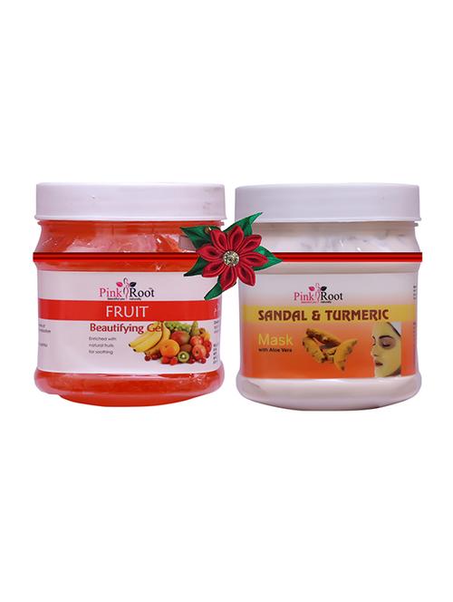 pink root fruit gel 500gm with pearl mask 500gm - 17446187 - Very Small Image - 1