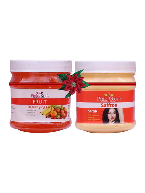 pink root fruit gel 500gm with pearl scrub 500gm - 17447200 - Very Small Image - 1