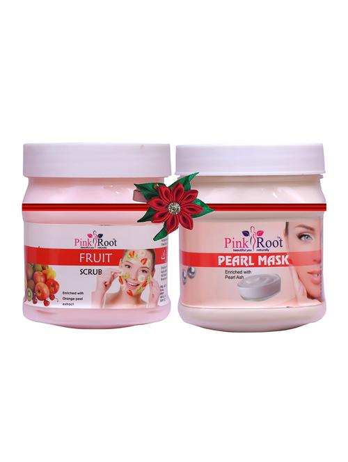 pink root fruit scrub 500gm with pearl gel 500gm - 17447226 - Very Small Image - 1