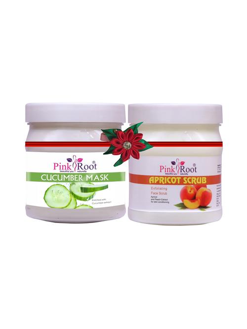 pink root cucumber mask 500gm with gold scrub 500gm - 17447438 - Very Small Image - 1
