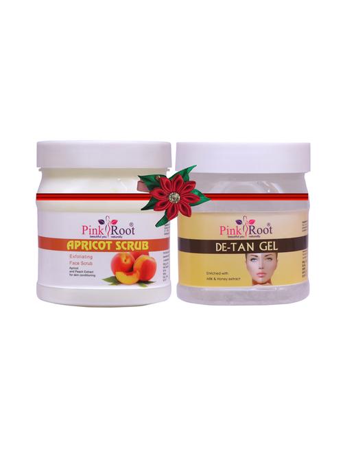 pink root apricot scrub 500gm with d olive cream 500gm - 17447744 - Very Small Image - 1