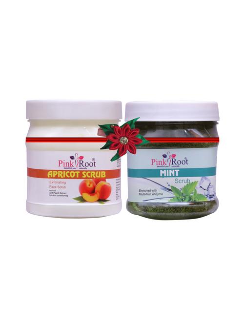 pink root apricot scrub 500gm with honey almond cold cream 500gm - 17447762 - Very Small Image - 1
