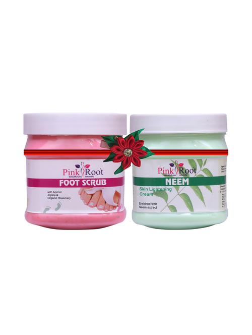 pink root foot scrub 500gm with mint scrub 500gm - 17448186 - Very Small Image - 1