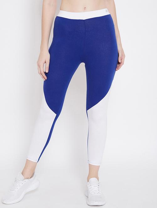 color block ankle length active wear tights - 17448913 - Very Small Image - 1