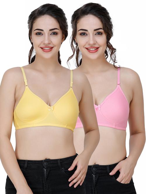 set of 2 solid t-shirt bra - 17451098 - Very Small Image - 1