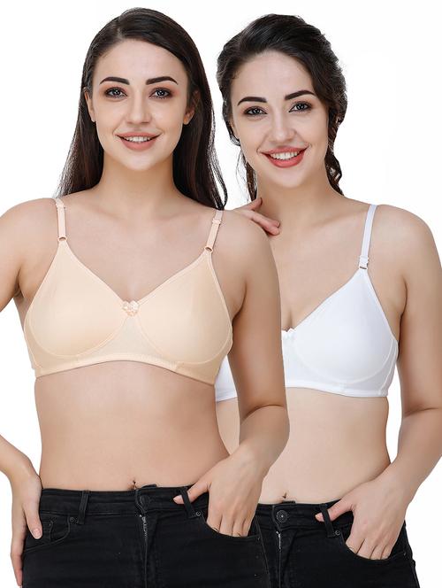 set of 2 solid t-shirt bra - 17451107 - Very Small Image - 1
