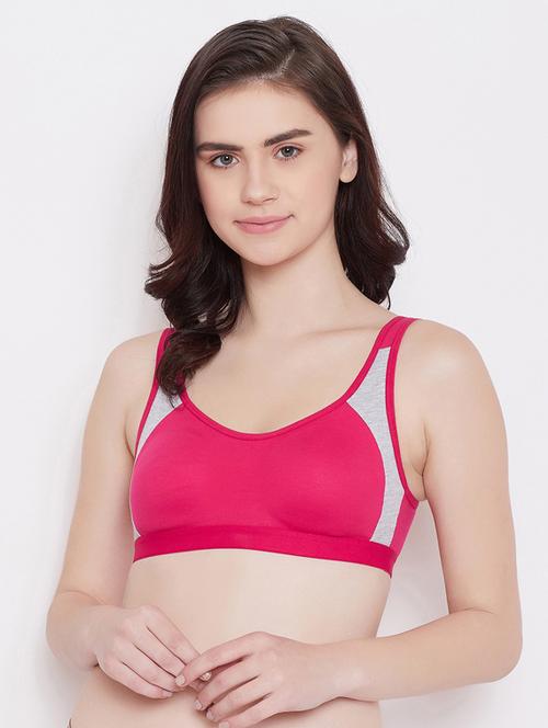 color block sports bra  - 17454056 - Very Small Image - 1