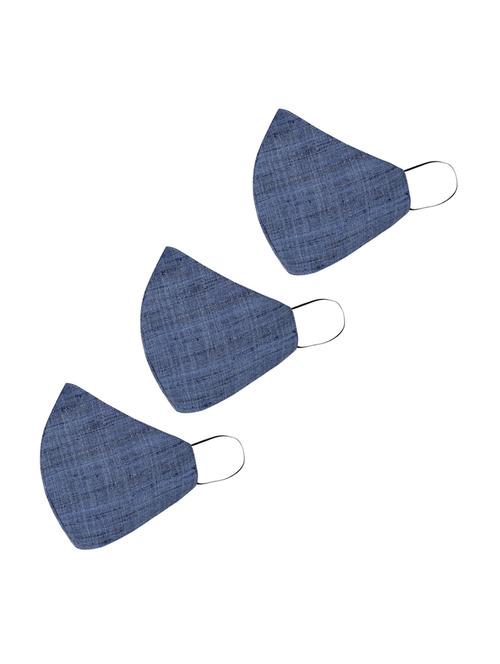 blue cotton printed men mask - 17454811 - Very Small Image - 1