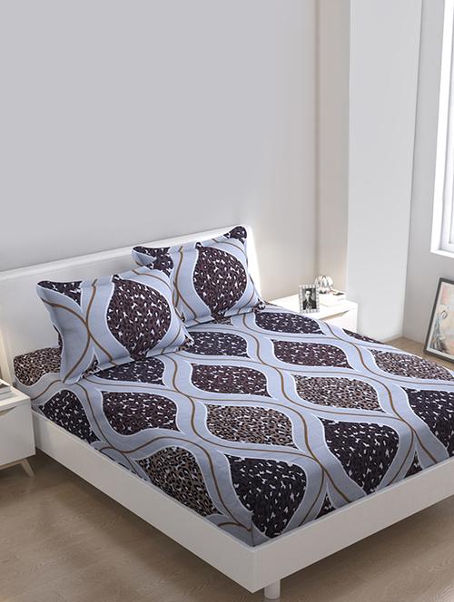 polycotton double bedsheet with 2 pillow covers - 17456774 - Very Small Image - 1