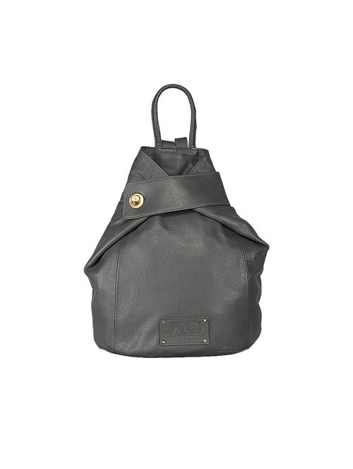 grey leather fashion backpack - 17457406 - Very Small Image - 1