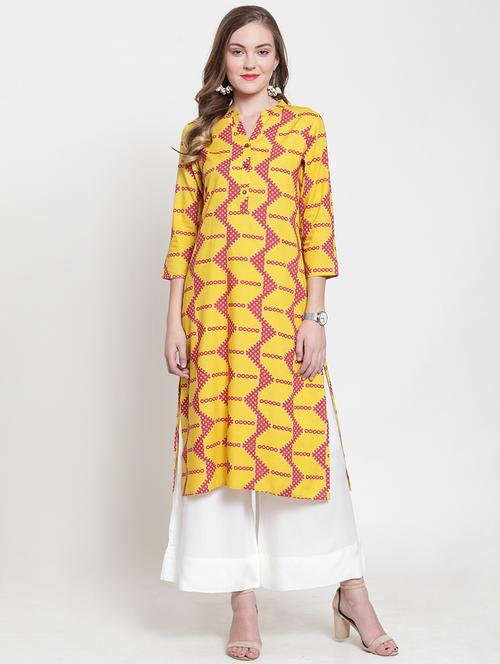 women's straight kurta - 17457692 - Very Small Image - 1