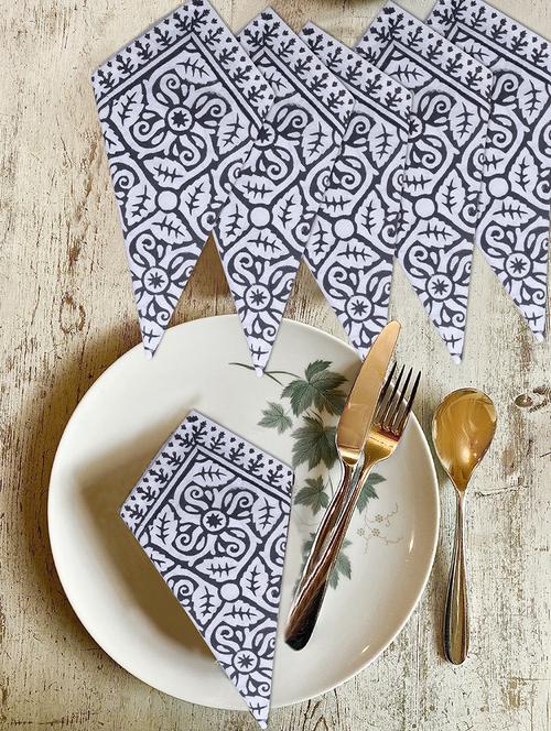 cotton multipurpose kitchen napkin (pack of 6) - 17458701 - Very Small Image - 1