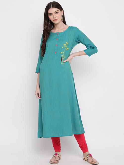 women's a-line kurta - 17459408 - Very Small Image - 1