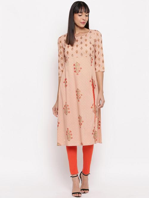 women's straight kurta - 17459540 - Very Small Image - 1