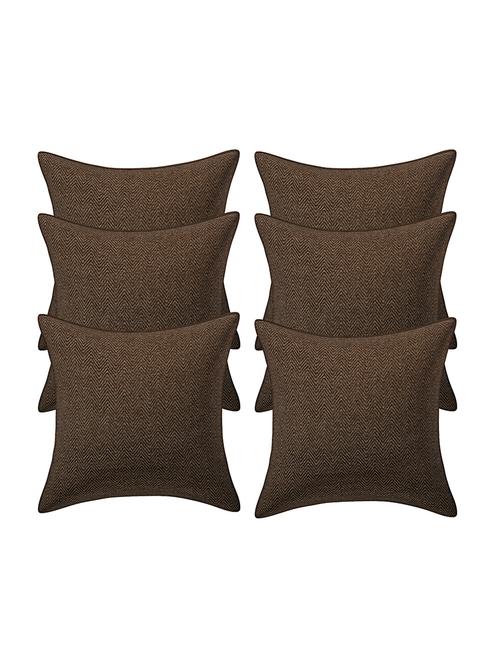  jacquard assorted cushion cover (pack of 6) - 17459600 - Very Small Image - 1