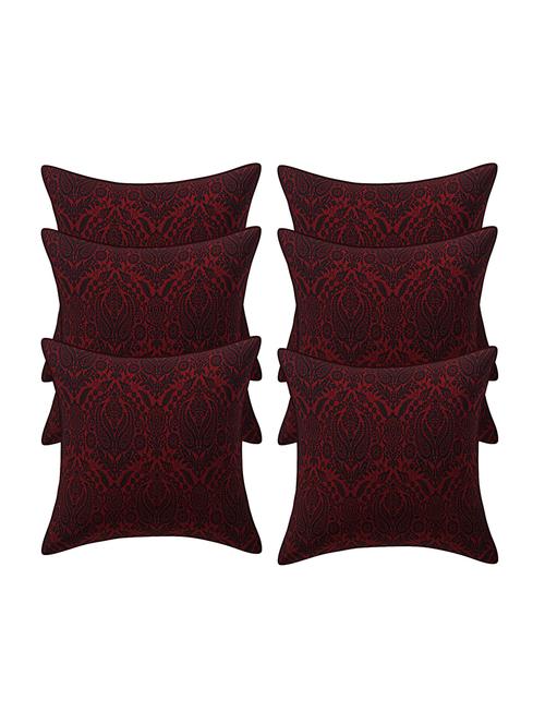  jacquard assorted cushion cover (pack of 6) - 17459604 - Very Small Image - 1