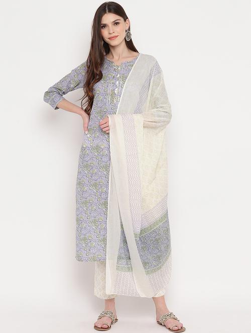 floral contrast suit set - 17459728 - Very Small Image - 1