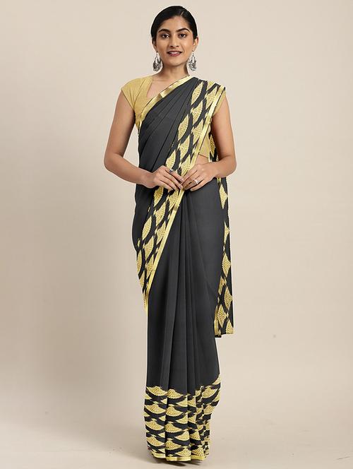 self design woven saree with blouse - 17459965 - Very Small Image - 1