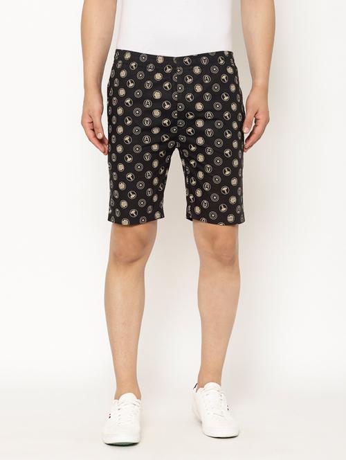 black printed shorts - 17461238 - Very Small Image - 1