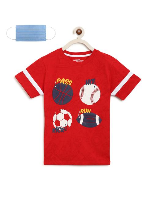 printed t-shirt with free mask  - 17462534 - Very Small Image - 1