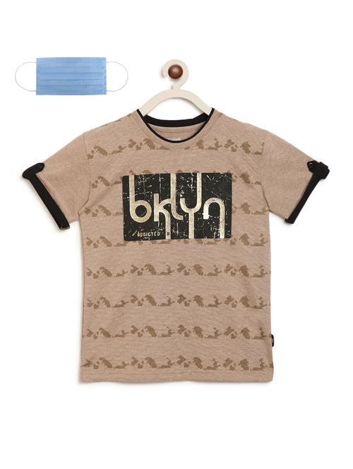 beige cotton tshirt - 17462541 - Very Small Image - 1