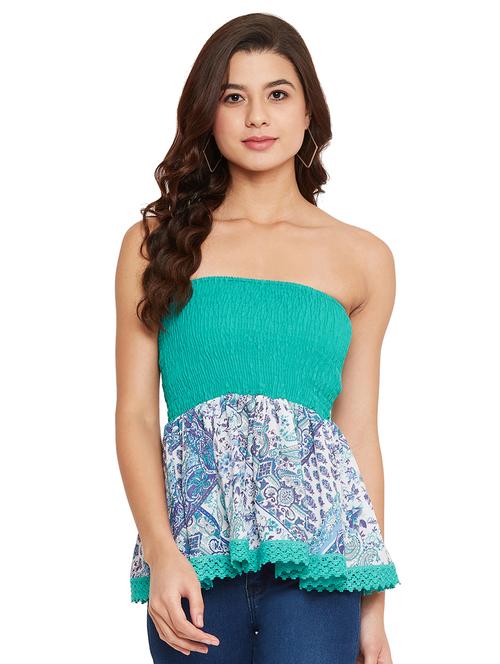 women's peplum off shoulder top - 17462953 - Very Small Image - 1