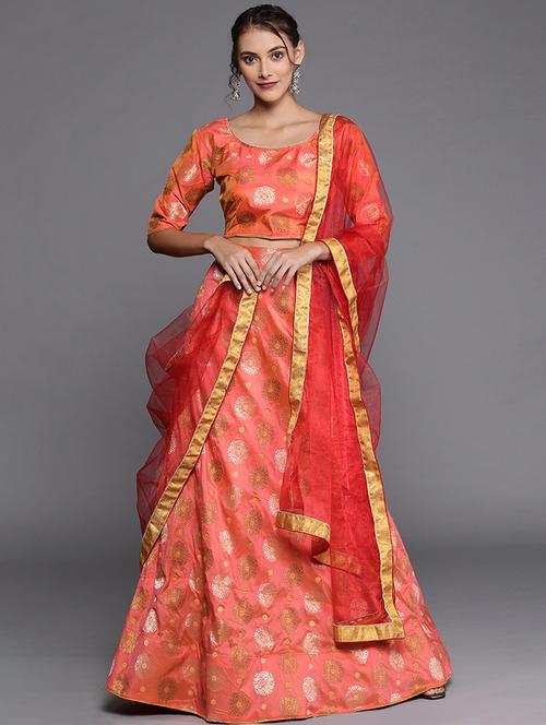 self design a-line lehenga - 17464341 - Very Small Image - 1