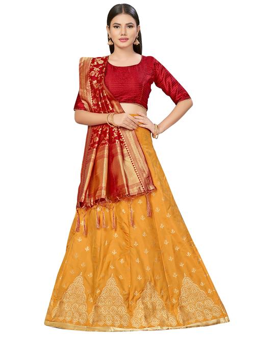 self design a-line lehenga - 17464375 - Very Small Image - 1