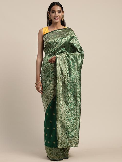 ethnic motifs woven saree - 17464718 - Very Small Image - 1