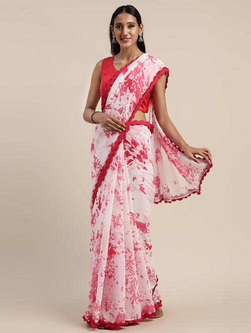 abstract printed saree - 17464733 - Very Small Image - 1